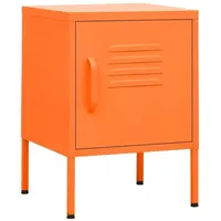 VidaXL Nachttisch Orange 35x35x51 cm Stahl
