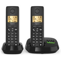 Gigaset Pure 100 AM Duo Clip Eco sw, Schwarz