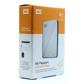 Western Digital My Passport Ultra for Mac 4 TB USB 3.1 silber