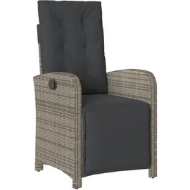 vidaXL Garten-Essgruppe 5-tlg. Grau