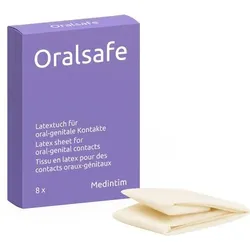 ORAL SAFE Latexschutztuch Vanille 8 St