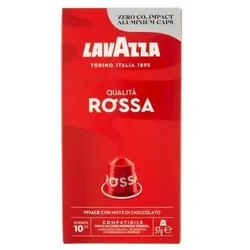 Lavazza Kaffeekapseln | Qualität Red, 10 Stk, kompatibel mit Nespresso Originalmaschinen