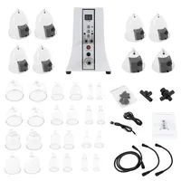 Vakuum Massagegerät, Inkl. 32 verschieden großer Saugglocken Vakuumpumpe Brustvergrößerung Regulierbare Saugkraft Enlargement Massagegerät für Schröpfen und Beauty