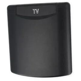 FAWO Universal-Vorzeltsteckdose 12/230V 2xSAT/TV schwarz