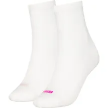 Puma Sneakersocken 2 Paar Weiß/Rosa 39-42