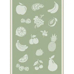 Geschirrtuch FRÜCHTE - grün