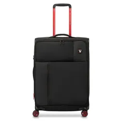 Roncato Move 4 Rollen Trolley 64 cm mit Dehnfalte  schwarz