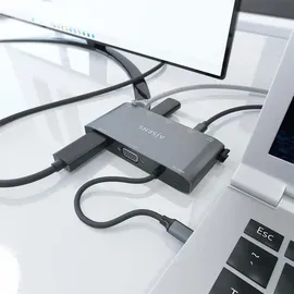 AISENS ASUC-8P010-GR USB-Hub, Grau, 1 Stück