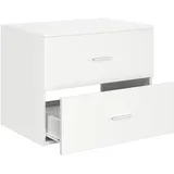 vidaXL Wandaufbewahrung Badezimmer Weiß 62,5 x 44,5 x 50 cm