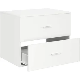 vidaXL Wandaufbewahrung Badezimmer Weiß 62,5 x 44,5 x 50 cm
