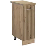 Vicco Apothekerschrank R-Line, 30 cm , AP Eiche Artisan-Eiche/Goldkraft Eiche - Braun