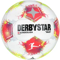 DERBYSTAR Bundesliga Club TT Fußball Trainingsball 2025/26 weiss/rot/gelb 5