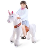 PonyCycle Reitpferd »PonyCycle® Modell U Reiten auf Einhorn Spielzeug - Weiß Einhorn«, Größe 4 für 4-8 Jahre, Ux404 39 cm x 85 cm x 90 cm