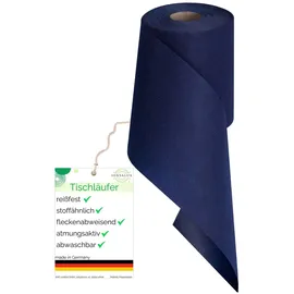 Sensalux Vlies-Tischläufer 15 cm x 25 m Dunkelblau