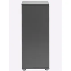 Schuhschrank HEINE HOME, grau (dunkelgrau), B:40cm H:99cm T:38,5cm, MDF, Spanplatte, Spanplatte, Schränke