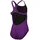 Arena Mädchen Girl's Team Swimsuit Swim Pro Solid Badeanzüge, Plum-white, 164