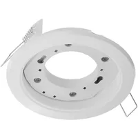 Ledscom.de Deckeneinbauleuchte ZOBE, weiß matt, rund, 107mm Ø, 1x
