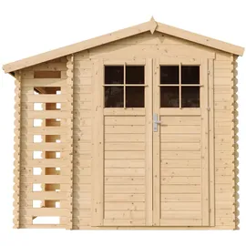 TIMBELA Gartenhaus M386F+M386G 2,72 x 2,06 m Braun