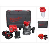 Milwaukee Oberfräse M18 FTR-402X Akku Fräse 18 V Brushless + 2x Akku 4,0 Ah + Ladegerät