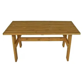 FRG Freital Gartentisch 150 x 70 x 74 cm Braun/Bronze