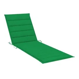 vidaXL Sonnenliege mit Auflage Grau Akazie Massivholz
