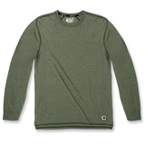 CARHARTT Lightweight L/S Pocket T-Shirt - chive heather - L