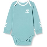 hummel Jungen Hmlmaule Body L/S Baby and Toddler T Shirt Set, Mineral Blue, 80 EU