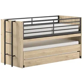 Vipack Halbhochbett SAM 90 x 200 cm Eiche braun