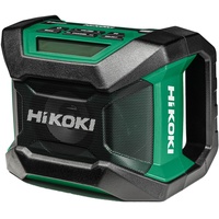 HiKOKI Akku-Baustellenradio UR18DA (Schnurloses Radio, Radiofrequenz: FM/DAB, kann mit Netzadapter oder mit Akku betrieben Werden)