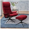 Relaxsessel STRESSLESS "London" Sessel Gr. Leder PALOMA, Star Base, B/H/T: 80 cm x 116 cm x 71 cm, rot (henna paloma) Lesesessel und Relaxsessel mit Star Base, Gestell Schwarz