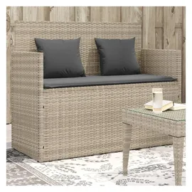 vidaXL Gartenbank 120 x 60 x 85 cm Hellgrau
