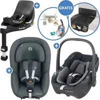Maxi-Cosi 3in1 Babyschale & Reboarder-Set FamilyFix OneSize - Grau