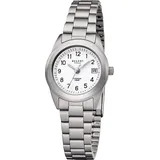 REGENT Damen Uhr F-258 Analoge Armband-Uhr silber D2URF258 - Silber
