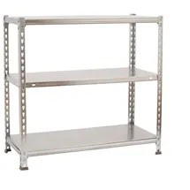 simonclick Ecoclick Metallregal 900 x 800 x 500 cm Silber