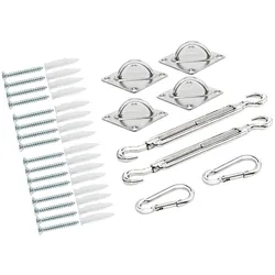 DETEX® Sonnensegel Befestigung Kit Sichtschutz Montage Material Komplettset