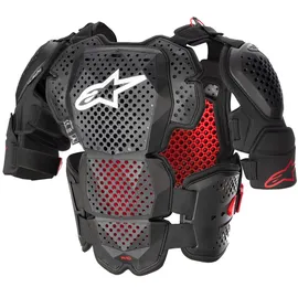 Alpinestars A-10 V2 Brustprotektor, Level-2 - Dunkelgrau/Schwarz/Rot / XS/S