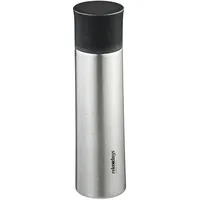 Relaxdays Trinkflasche Edelstahl, 500 ml, auslaufsicher, Kalt-& Heißgetränke, Vakuum