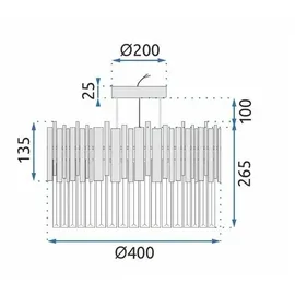 TOOLIGHT App1480-1C 2 rund silber