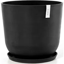 Ecopots Blumentopf ECOPOTS "Oslo 55 + Wassersystem Dunkelgrau", grau (dunkelgrau), B:55cm H:48,5cm T:55cm Ø:52,3cm, Kunststoff, Pflanzgefäße, für innen und außen: frostsicher, bruchsicher und lichtbeständig