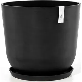 Ecopots Blumentopf ECOPOTS "Oslo 55 + Wassersystem Dunkelgrau", grau (dunkelgrau), B:55cm H:48,5cm T:55cm Ø:52,3cm, Kunststoff, Pflanzgefäße, für innen und außen: frostsicher, bruchsicher und lichtbeständig