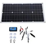 Tragbares 100-w-solar-set (schutzart Ip67) Mit 20-a-regler (12 V/24 V) Für Wohnmobile, Wohnwagen Und Fahrzeuge
