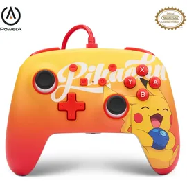 PowerA 1522784-01 Gaming-Controller Orange, Rot USB Gamepad, Analog Nintendo Switch - Oran Berry Pikachu, (Nintendo), Gaming Controller für Neu OVP