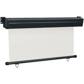 vidaXL Seitenmarkise 145 x 250 cm Creme Polyester