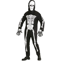Widmann - Kostüm Skelett, Day of The Dead, Skeleton, Halloween, Faschingskostüme, Karneval