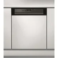 Whirlpool WBC3C26B Einbau-Geschirrspüler (teilintegrierbar, 600 mm breit, Schwarz)