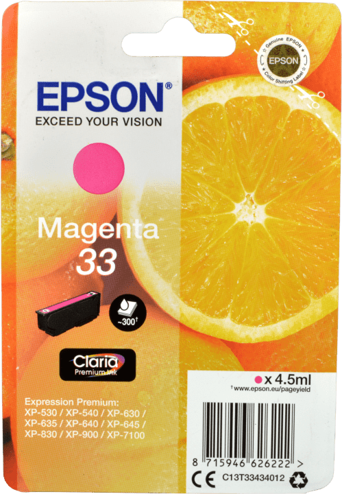 Preisvergleich Produktbild Epson Tinte C13T33434012 Magenta 33  magenta