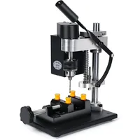 Tischbohrmaschine 250W Leistung Standbohrmaschine Bohrhub 40mm 7 Gang Einstellbare Geschwindigkeit Ständerbohrmaschine zum Direkten Bohren von Metall, Holz, etc.