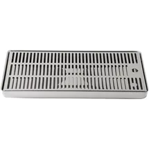 BieTal Tropfschale 60 x 22 x 2,8 cm Silberfarben