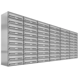AL Briefkastensysteme AL 60 Fach Edelstahl