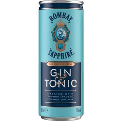 Bombay Sapphire Gin & Tonic Ready to Drink 10% 0,25 Liter